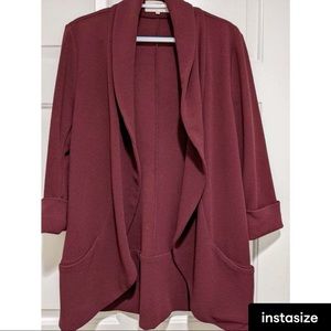 French Mauve Sweater Blazer.